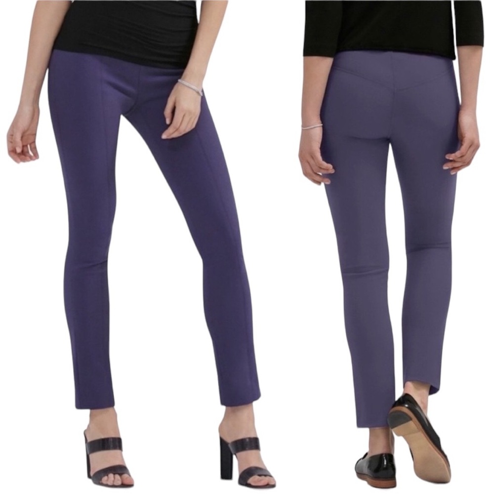 MM Lafleur | The Foster Pant Straight Leg Stretch Pant Elderberry Purple 0P NWT